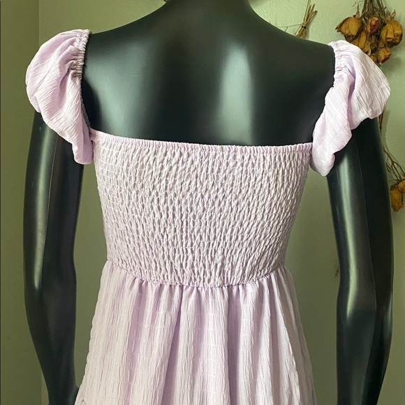 Lavender Puff Sleeve Maxi Dress - Picture 10 of 11